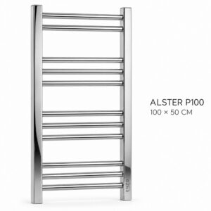 حوله‌خشک‌کن استیل ENZO مدل ALSTER P100 | سایز 100×50 سانتی‌متر