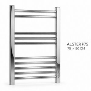 حوله‌خشک‌کن استیل ENZO مدل ALSTER P75 | سایز 75×50 سانتی‌متر